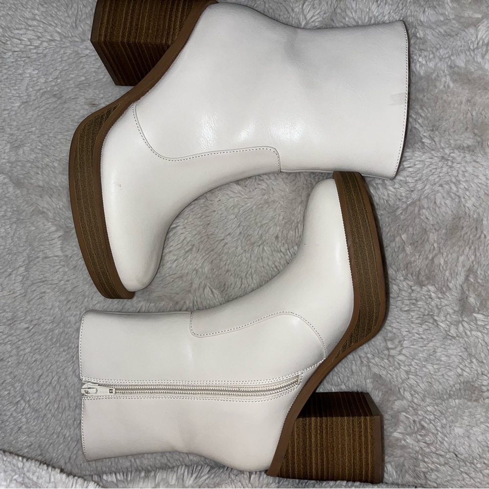 Missoni for Target White and Brown Ankle Booties with Modern Design